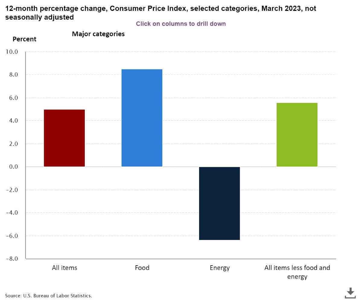 Annual Inflation Slows To 5 In March, A 2Year Low NMP